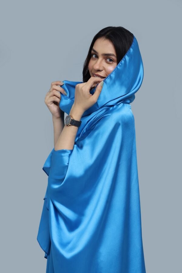 Bright Blue Abaya - Image 3