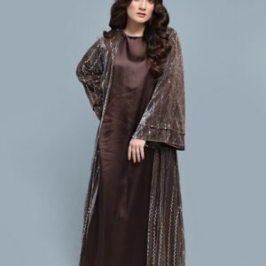 Deep Chocolate Brown Abaya