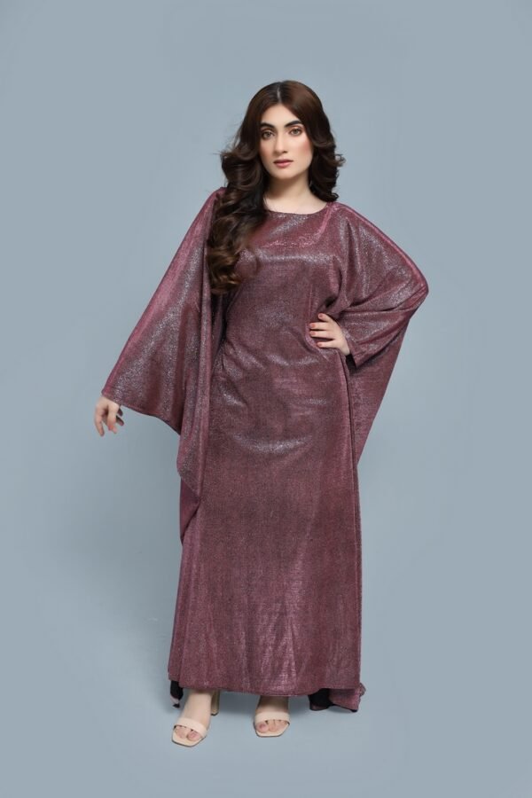 Burgundy Abaya - Image 2