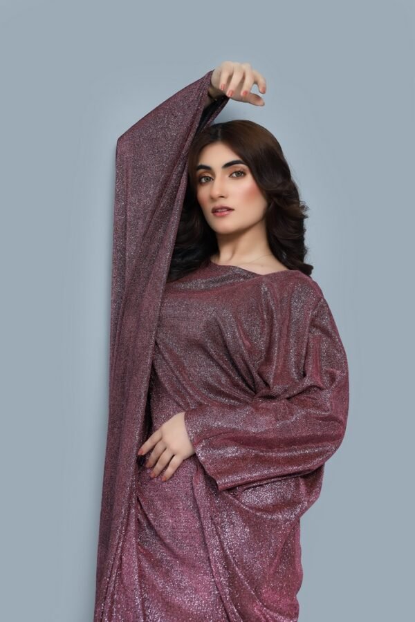 Burgundy Abaya - Image 3