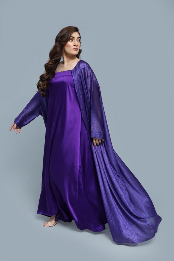 Deep Purple Abaya - Image 2