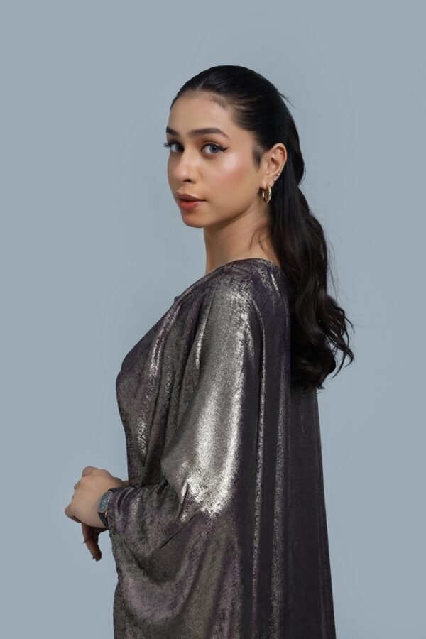Charcoal Grey Abaya - Image 4