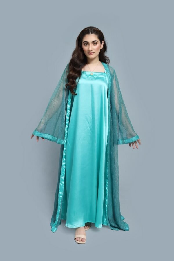 Turquoise Blue Abaya