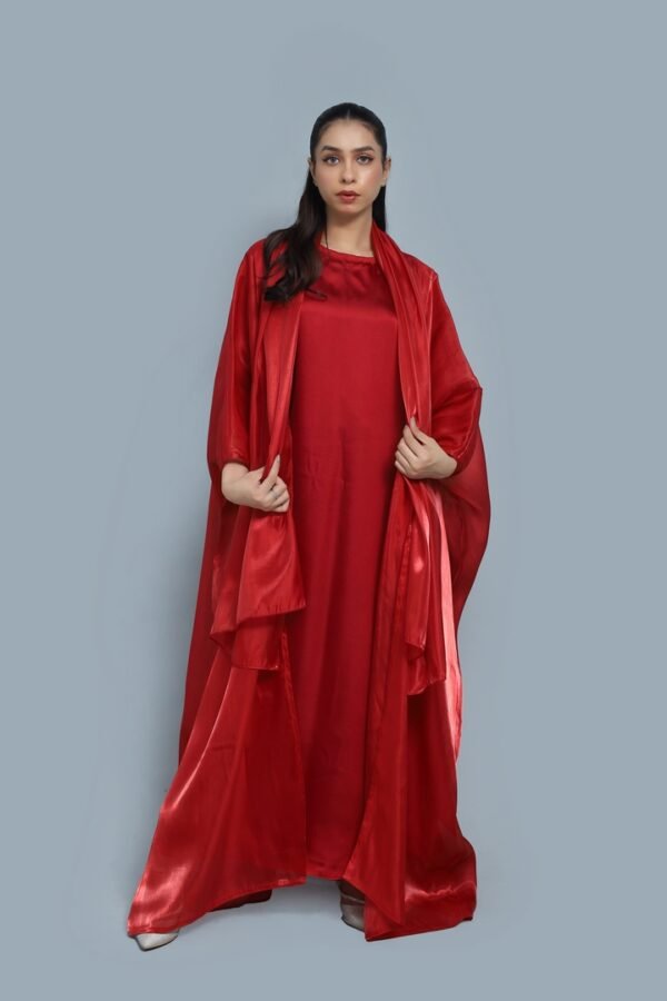 Bright Red Abaya