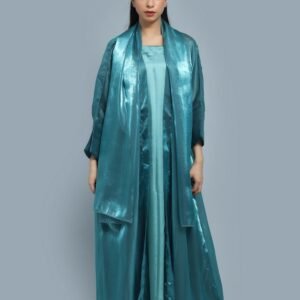 Teal Blue Abaya