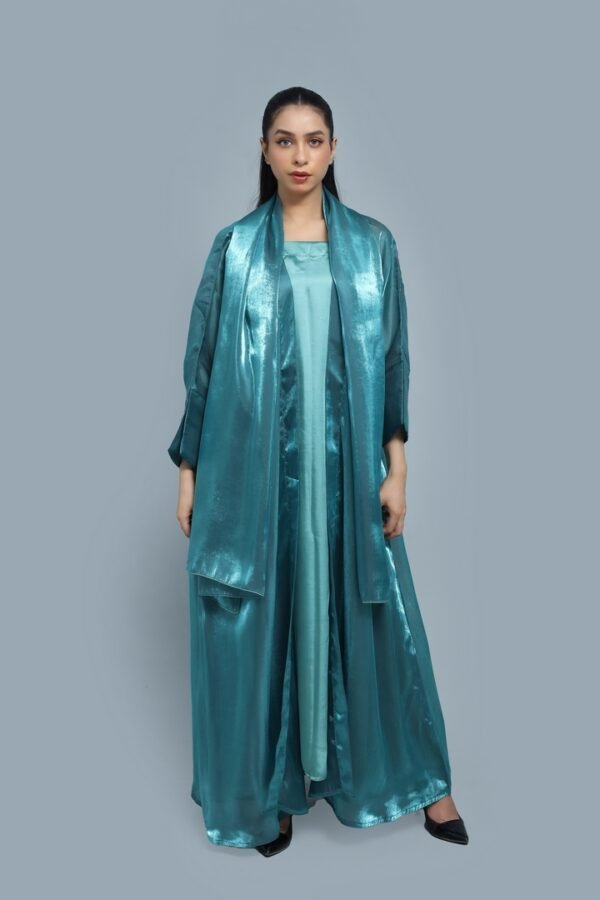 Teal Blue Abaya