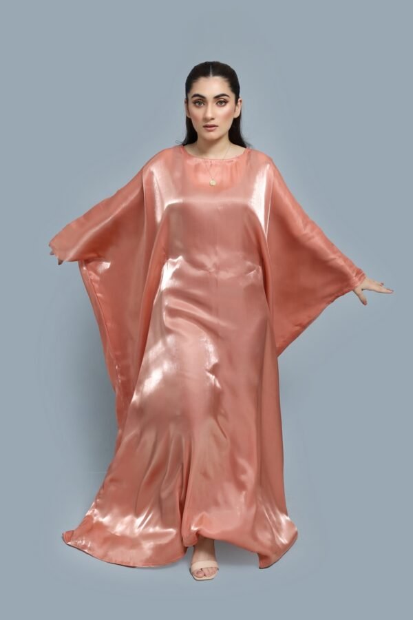 Soft Peach Abaya - Image 2