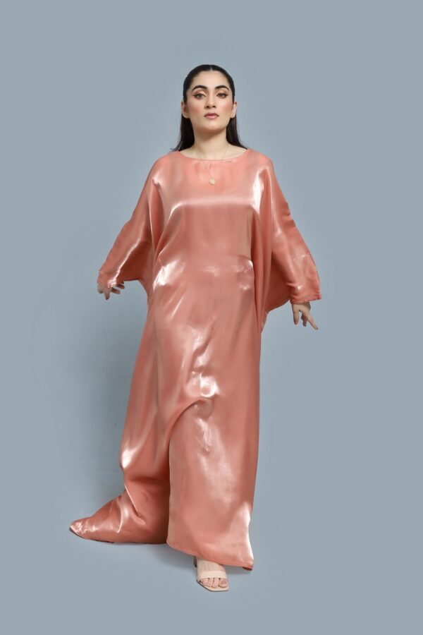 Soft Peach Abaya - Image 3