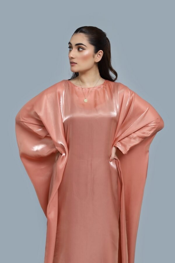 Soft Peach Abaya - Image 4
