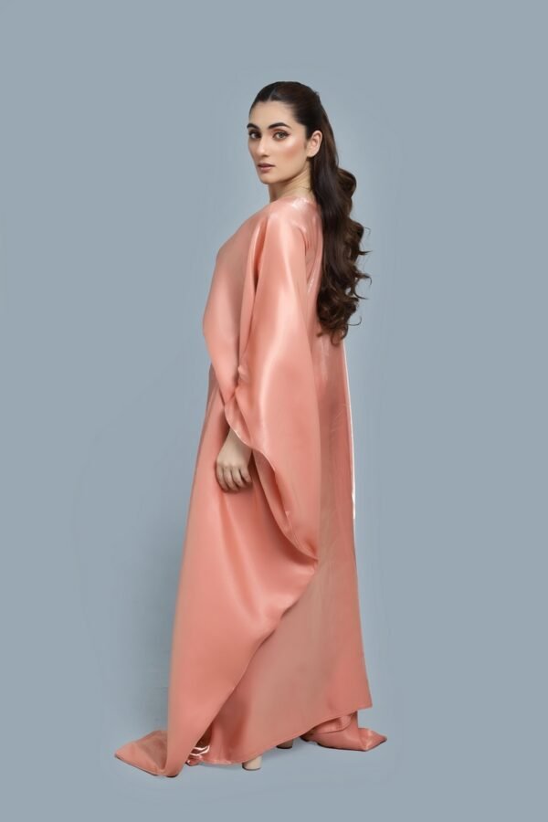 Soft Peach Abaya - Image 6