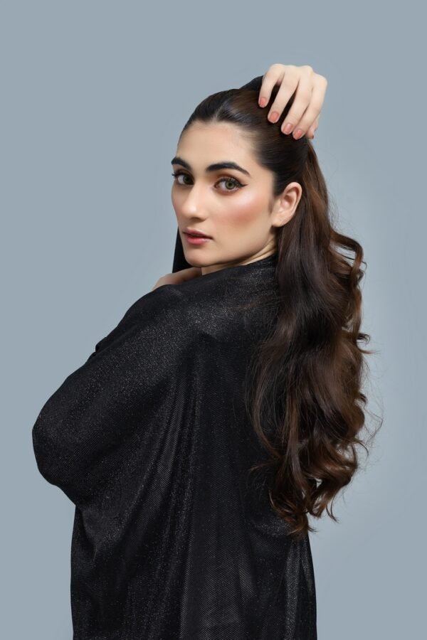 Two Piece Black Abaya - Image 5