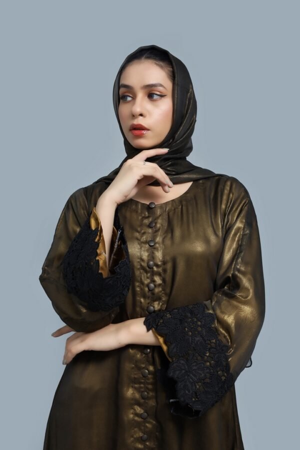 Olive Green Abaya - Image 2