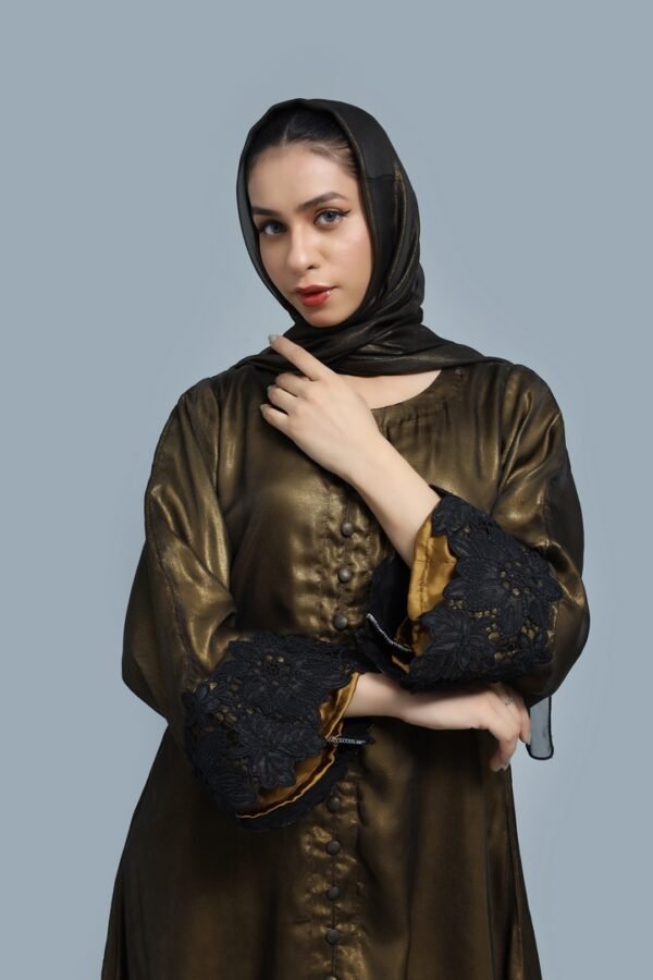 Olive Green Abaya - Image 3