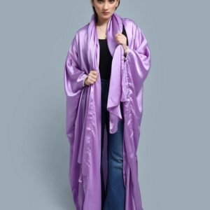 Purple Satin Abaya