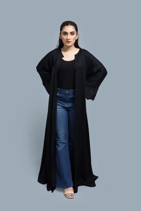 Stylish Black Abaya - Image 2