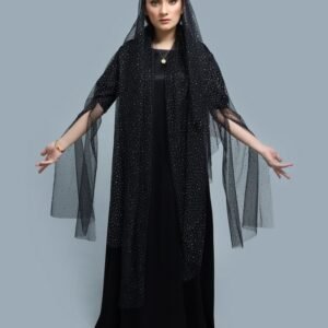 Black Sparkles Abaya